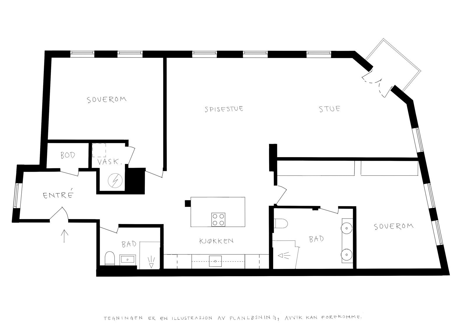 Plantegning Galleribilde