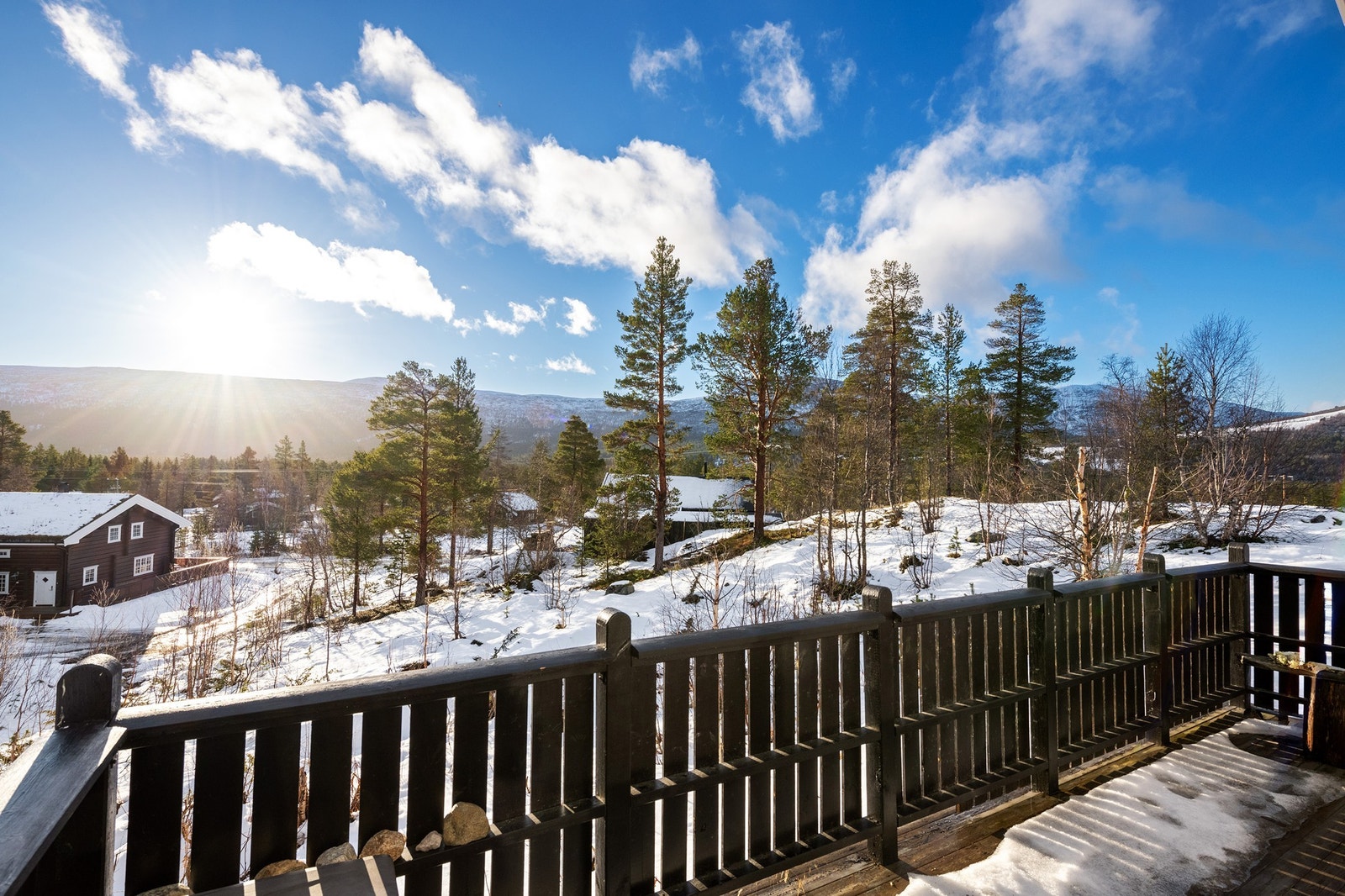 Utsikt fra terrasse Galleribilde