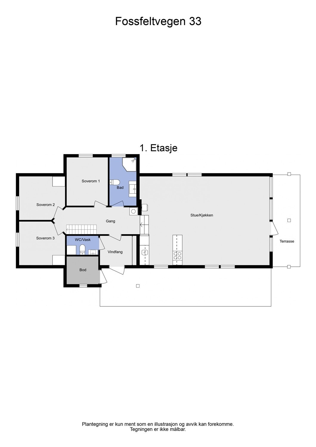 Fossfeltvegen 33 - 2D - 1. Etasje - Letterhead Galleribilde