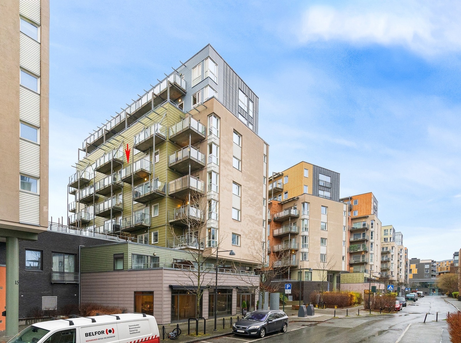 Leiligheten har en god beliggenhet i bygget. Galleribilde