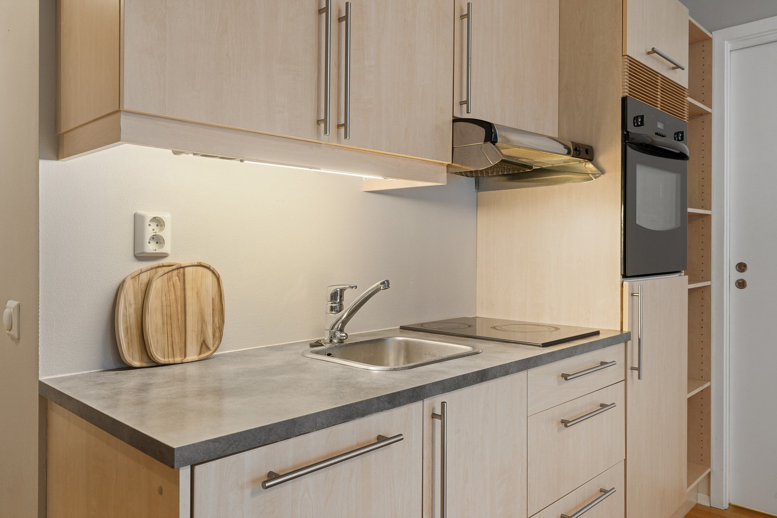 Kjøkkenet har mottatt tilstandsgrad 1 av takstmann i tilstandsrapporten. Galleribilde