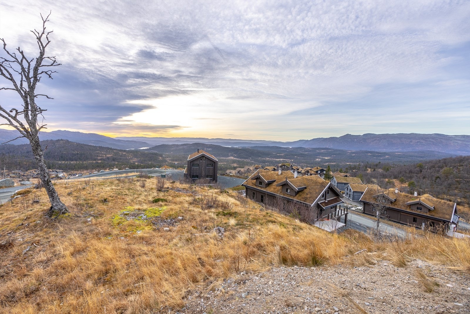 Romslig tomt - Med 489 kvm og BYA på 30 % har du god plass til å bygge drømmehytta. Galleribilde