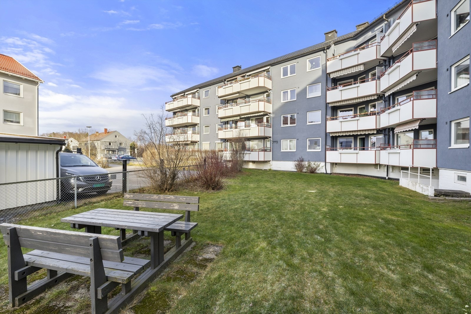 Fine, grønne fellesarealer. Galleribilde