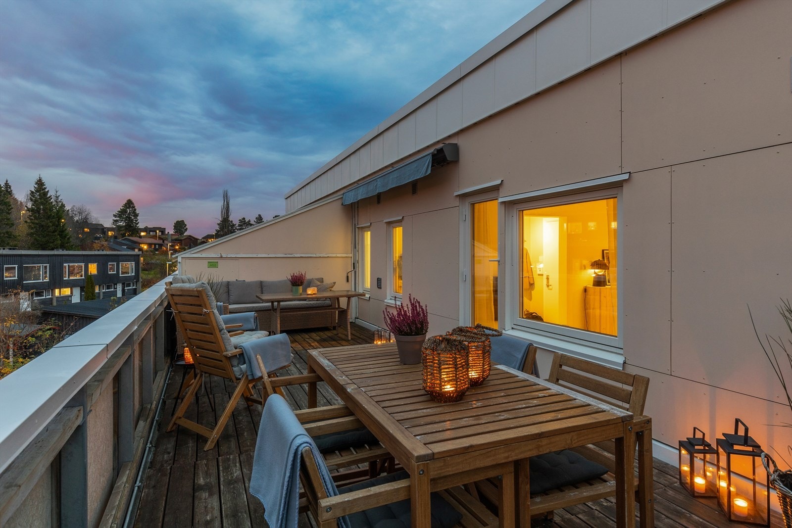 Til sammen rommer takterrassen hele 29 kvm. Galleribilde