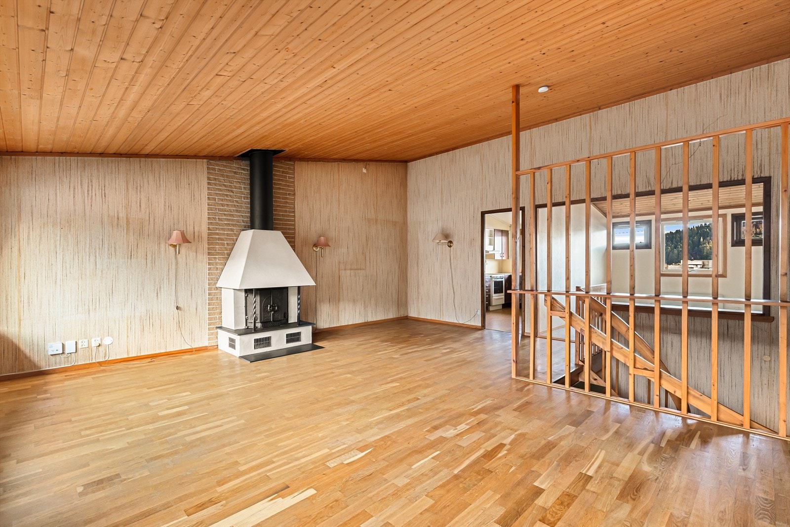 Peis med stålpipe Galleribilde