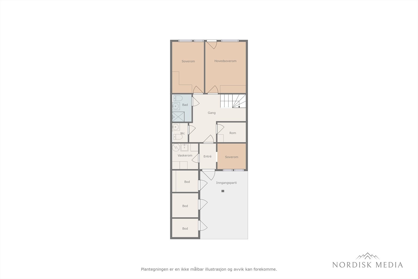 2D planskisse - 1. etg. Galleribilde
