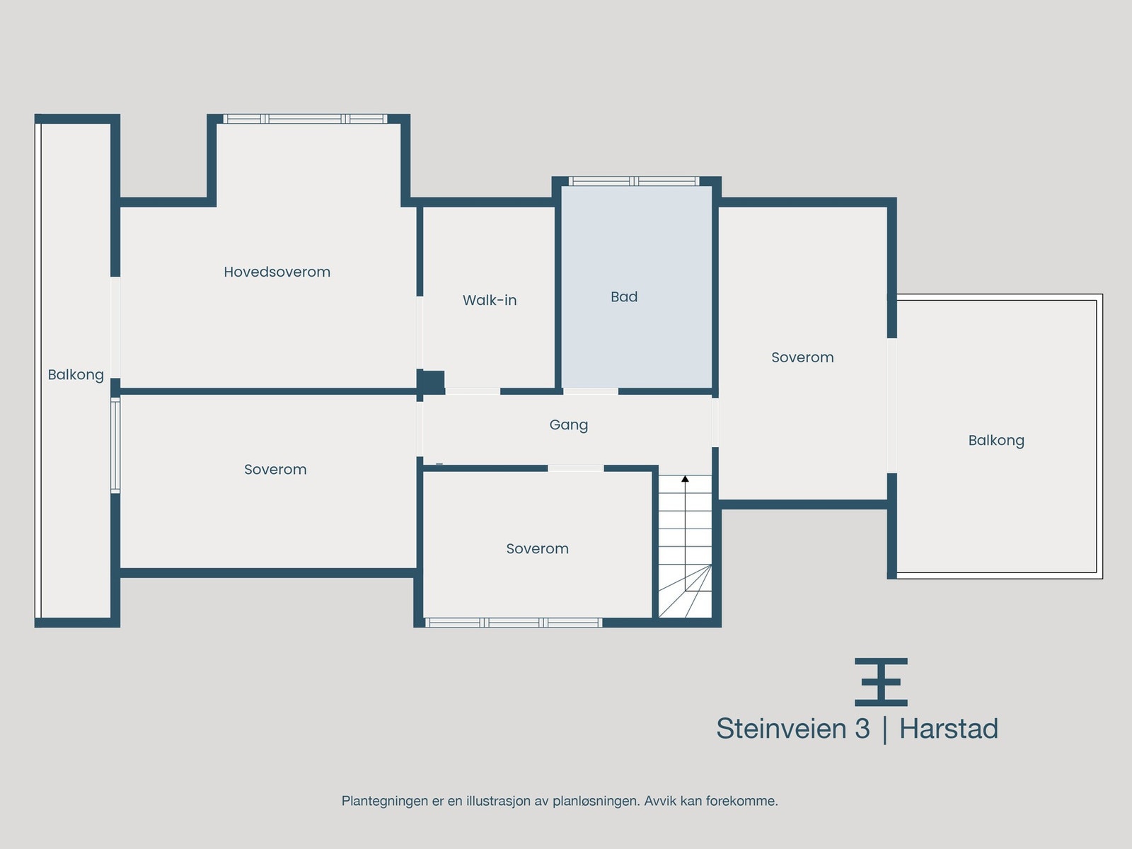 Plantegning 2. etasje Galleribilde