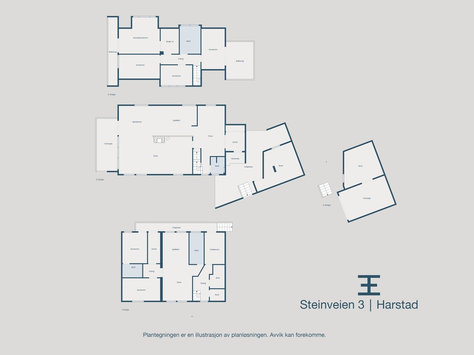 Plantegninger samlet Galleribilde