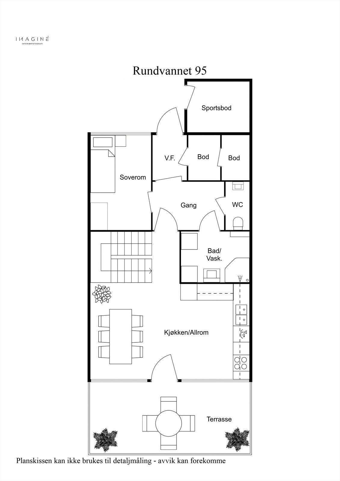 Planskisse 1. etasje. Galleribilde