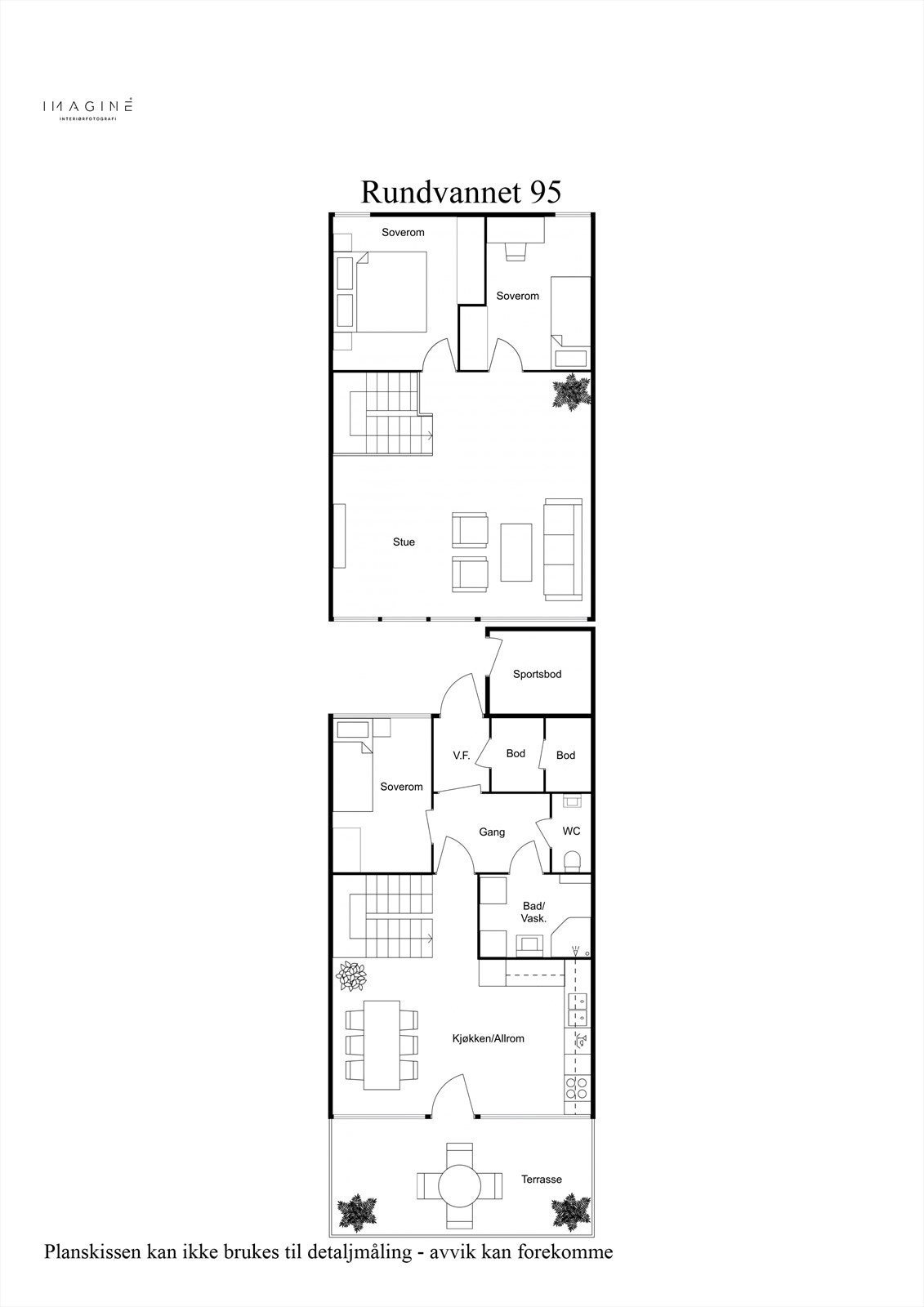 Planskisse kombinert. Galleribilde