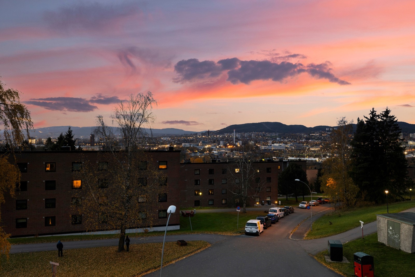 Fantastisk kveldsutsikt Galleribilde