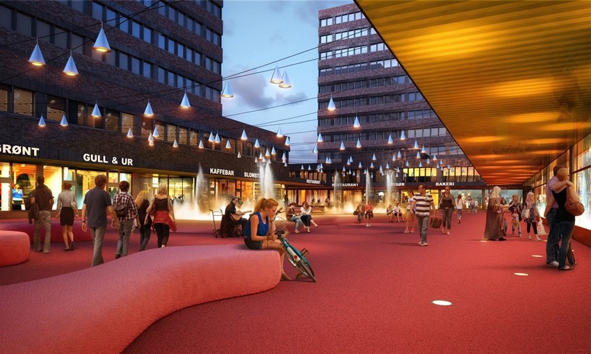 Tøyen Torg. Galleribilde