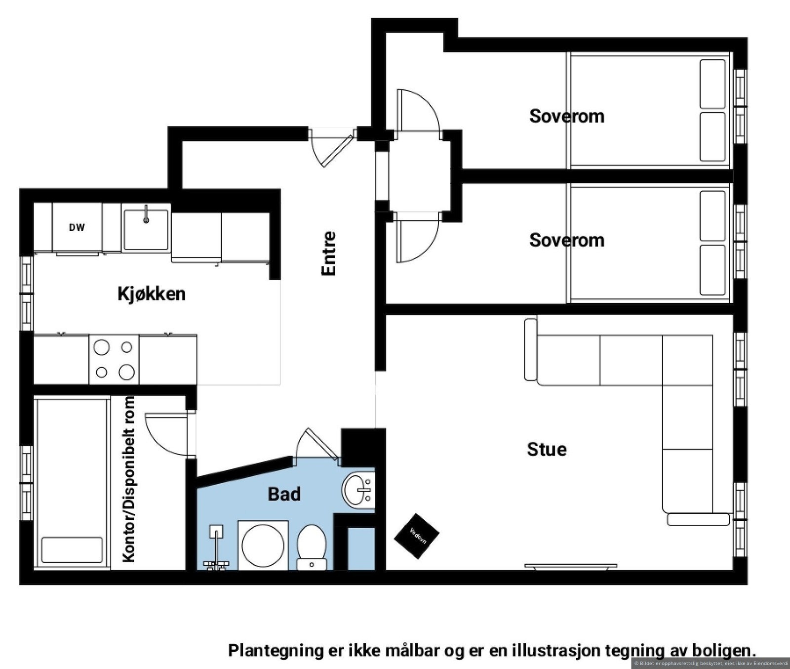 Plantegning. Galleribilde