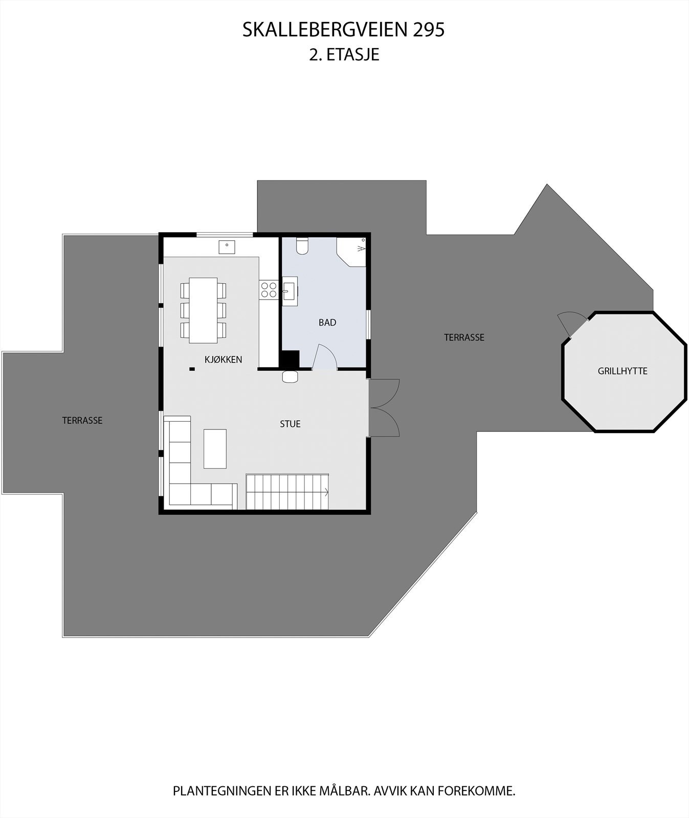 Plantegning av hovedetasjen Galleribilde