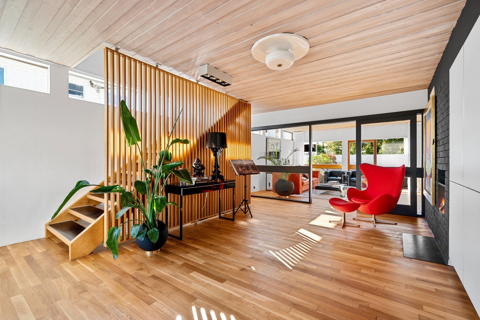 Den store hallen fungerer nærmest som et ekstra oppholdsrom. Galleribilde