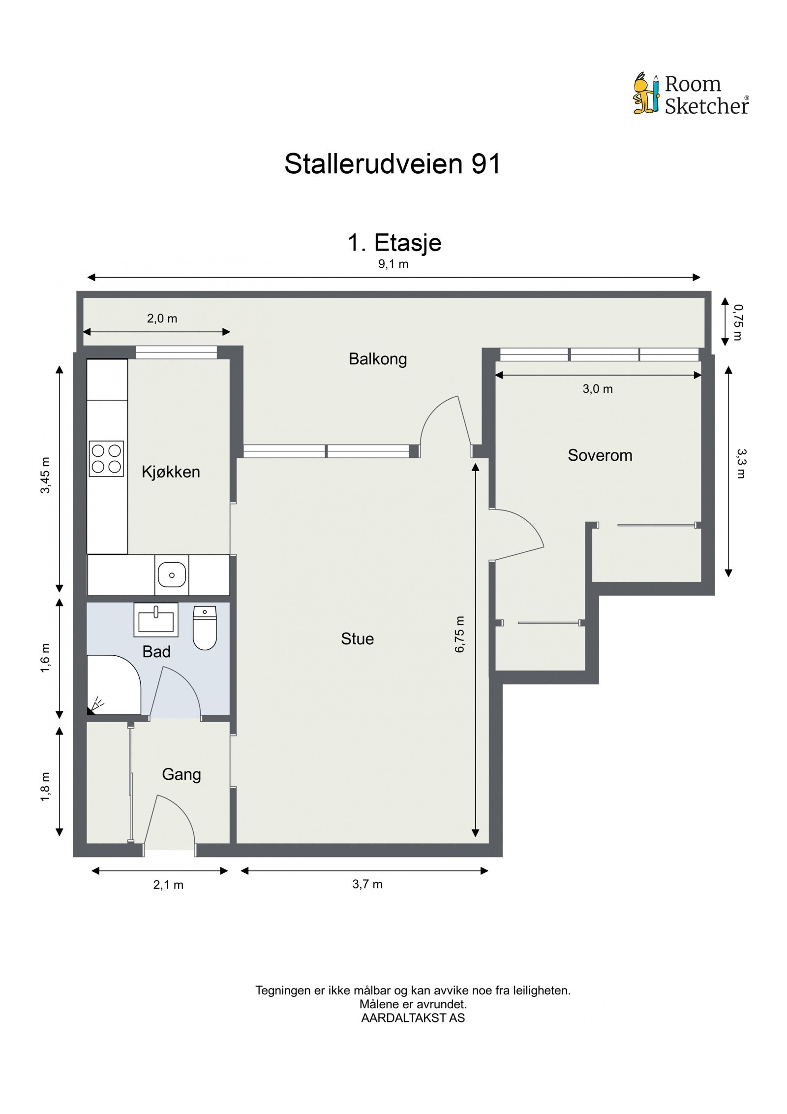 Planskisse. Galleribilde