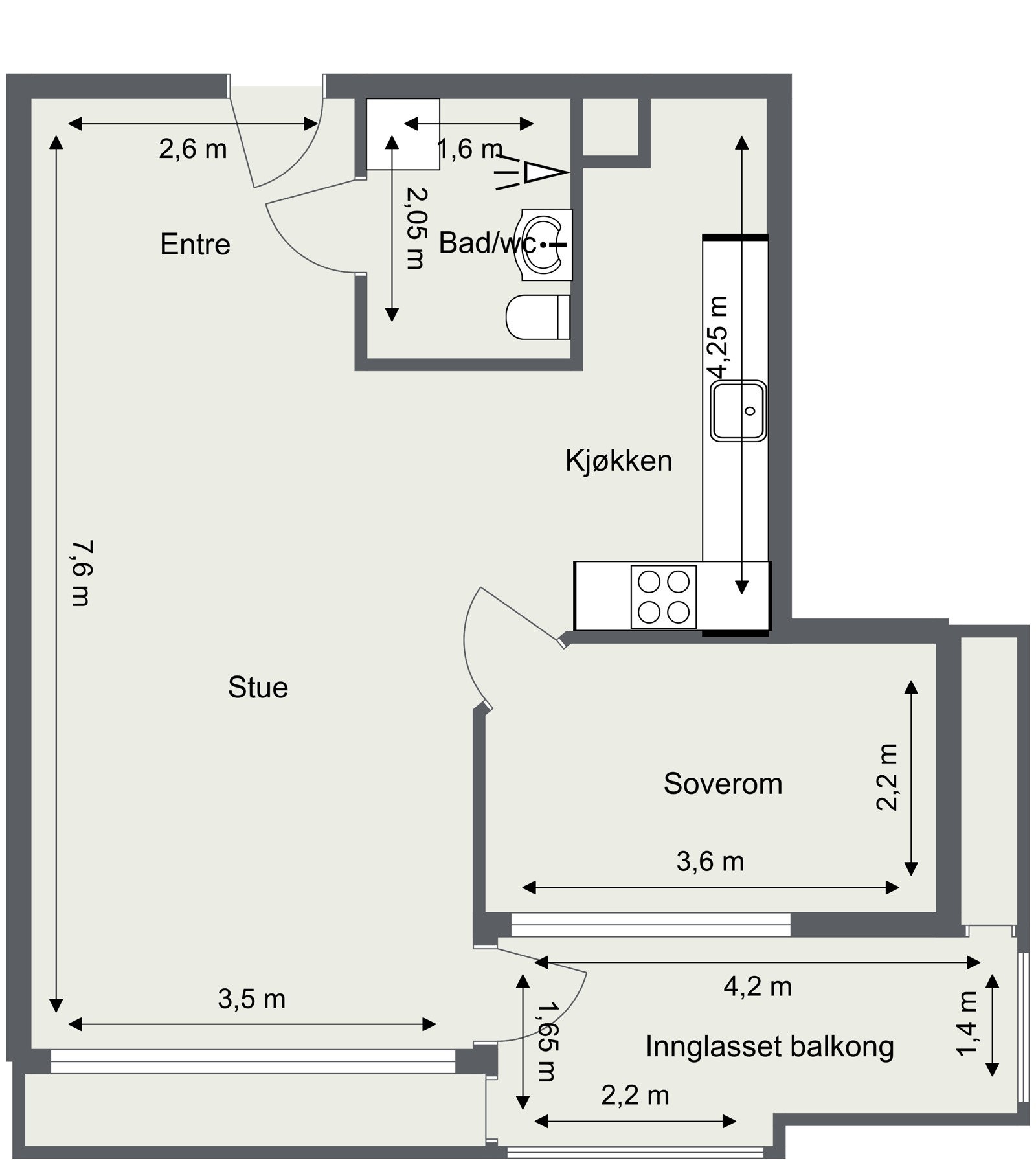 Planskisse Galleribilde