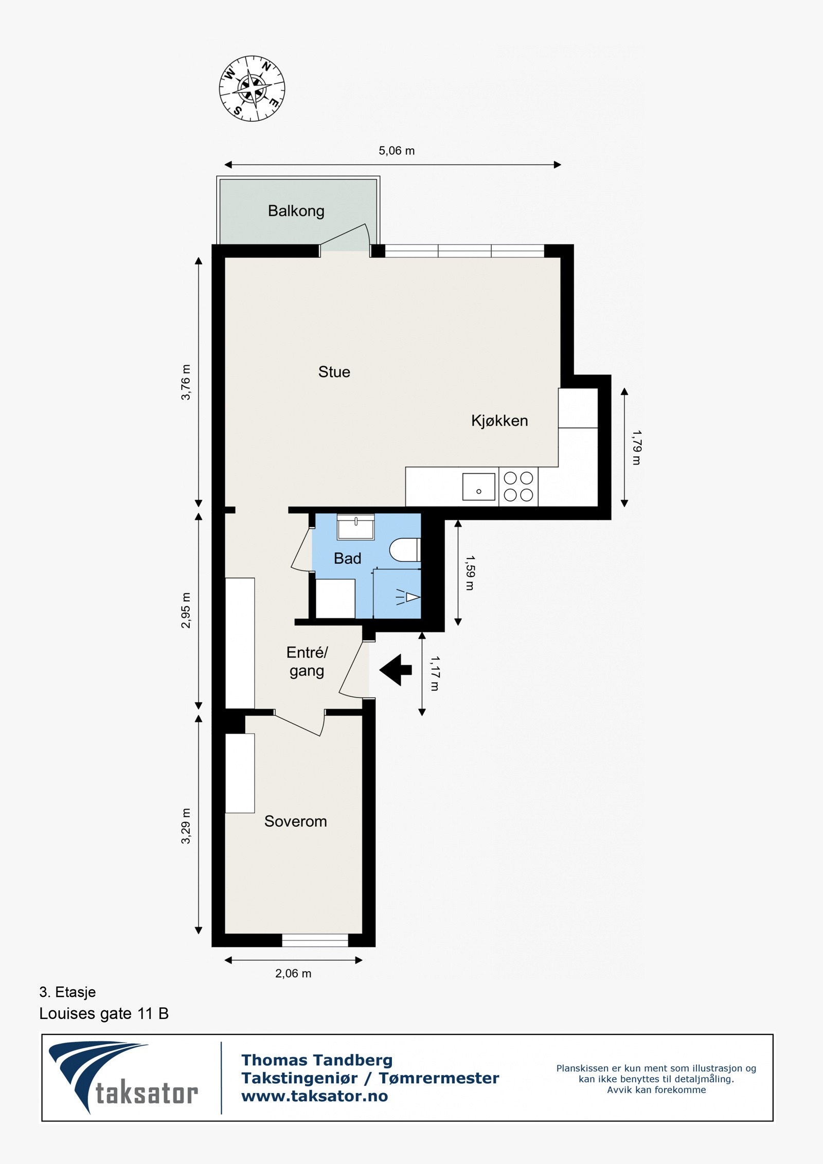 Leiligheten har en god og gjennomgående planløsning. Galleribilde