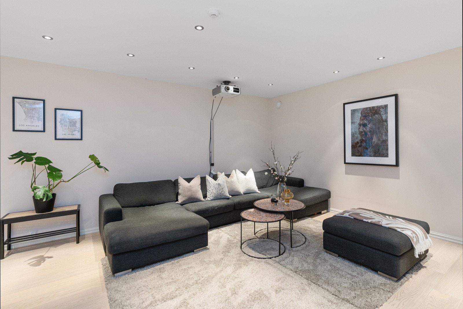 Romslig stue og allrom. Perfekt for en stor familie, kan også brukes som generasjonsdel. Galleribilde