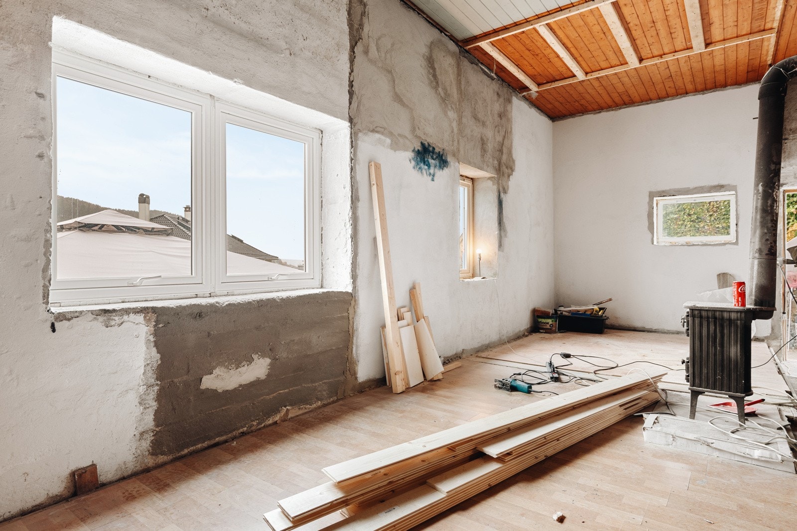 Kjellerrommet måler 27,6 kvadratmeter. Galleribilde