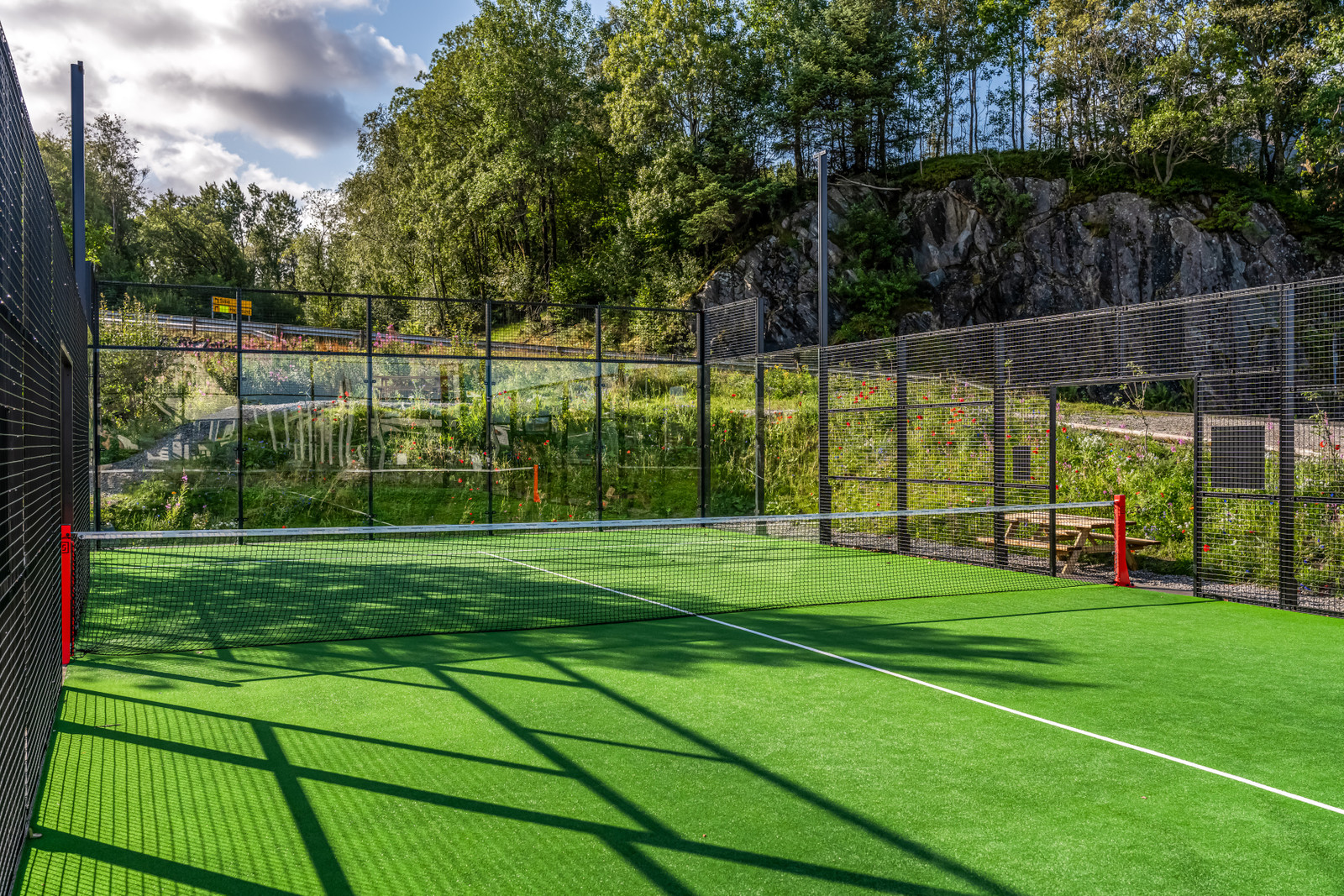 Ny padelbane åpnet 2024 i Buavåg. Bilde 2024