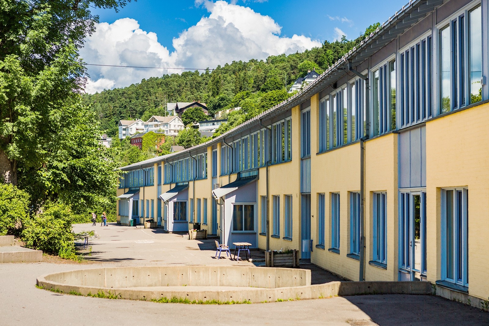 Ca. 500 meter gange til Nedre Bekkelaget skole Galleribilde