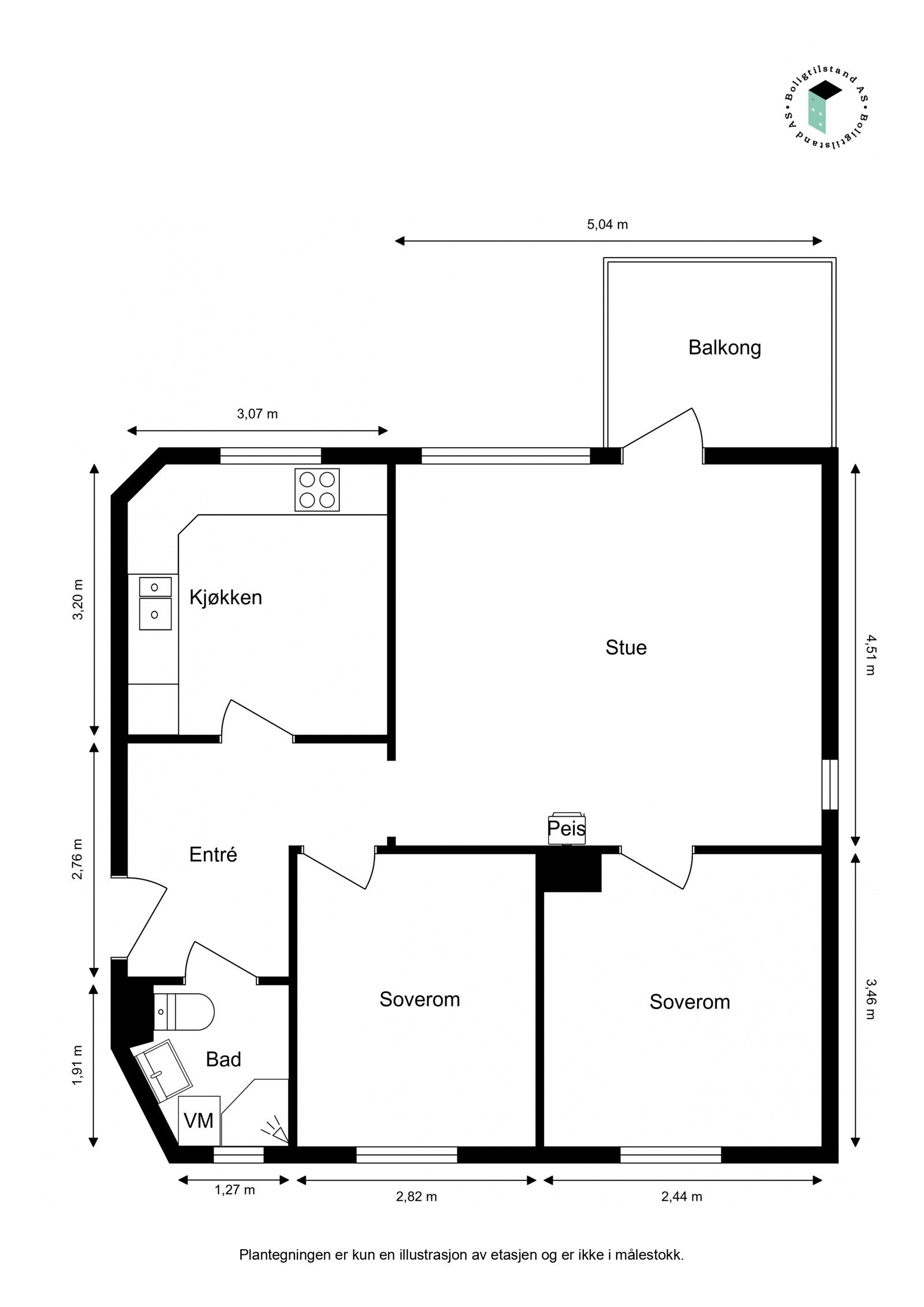 Plantegning Galleribilde