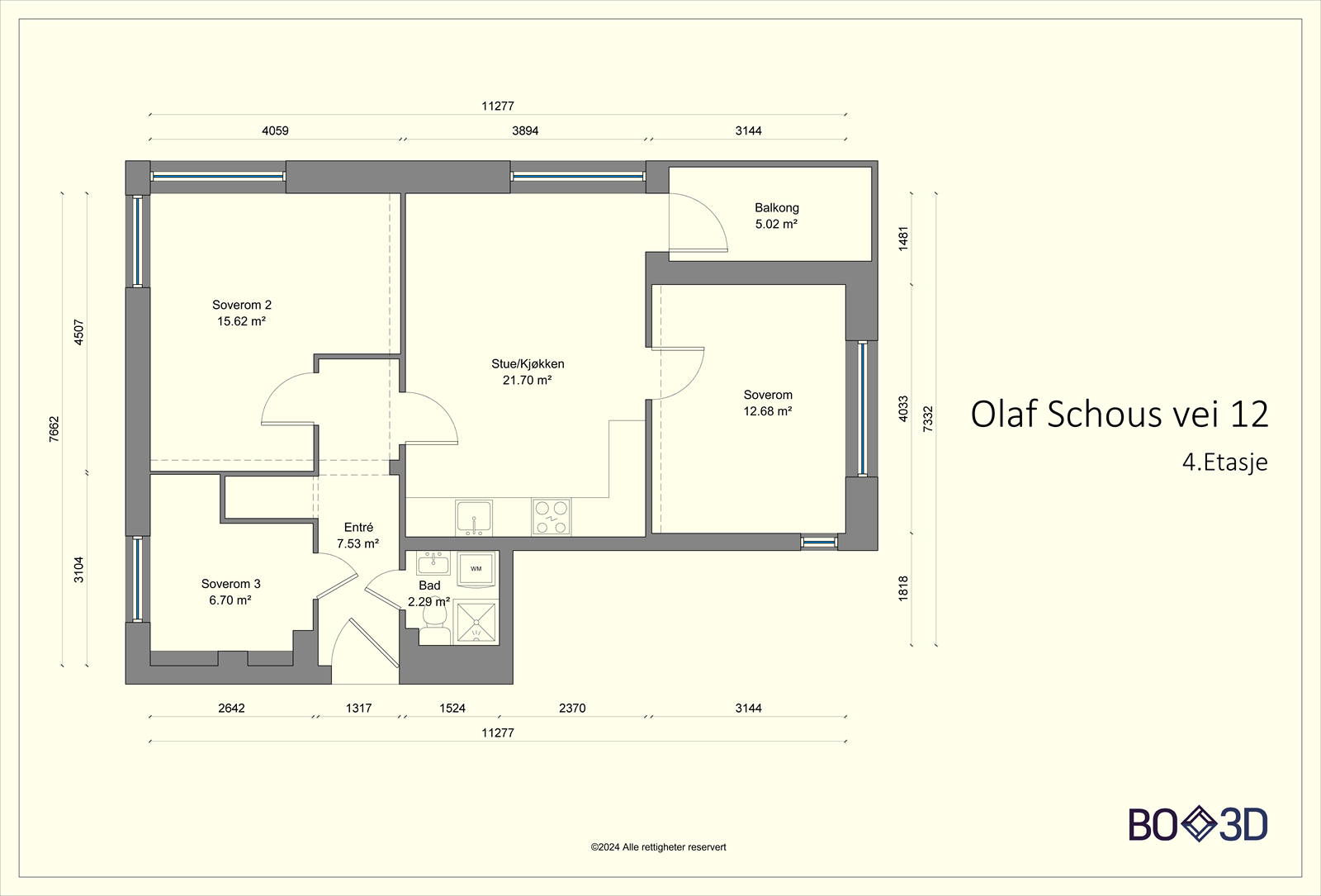 Takstmannens planskisse - avvik kan forekomme Galleribilde