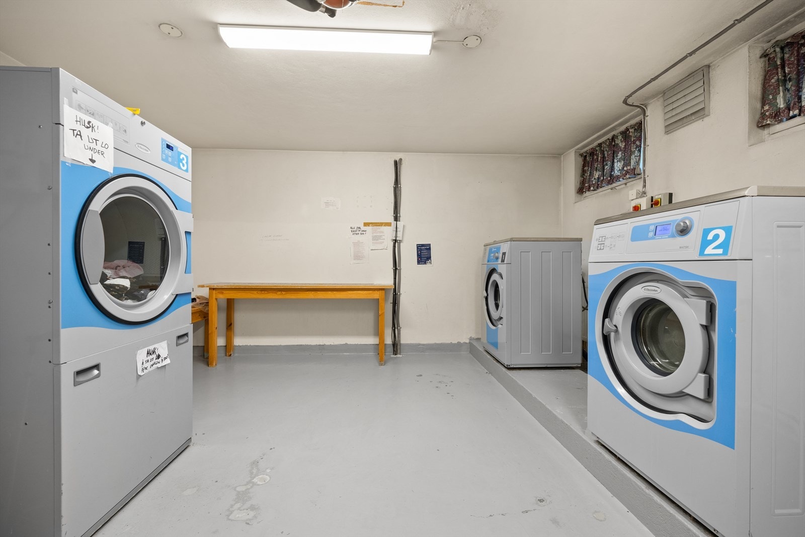 Det er også eget vaskeri om man ønsker det Galleribilde