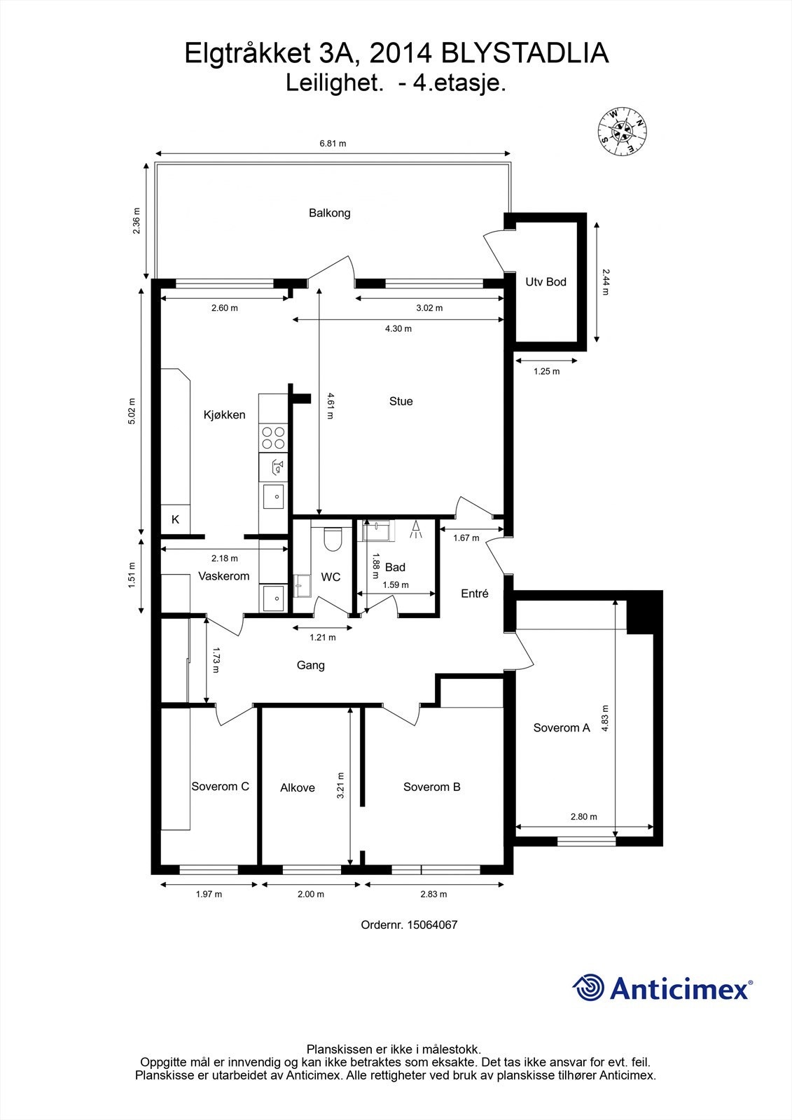Plantegning Galleribilde