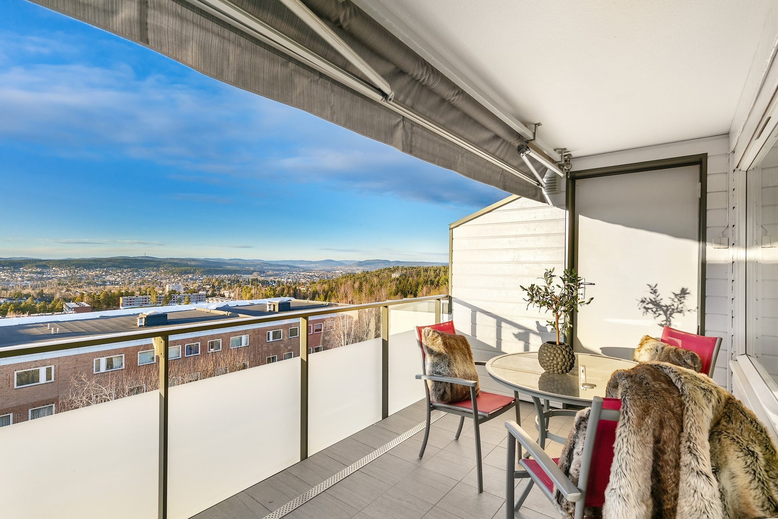 Terrasse med fantastisk utsikt Galleribilde