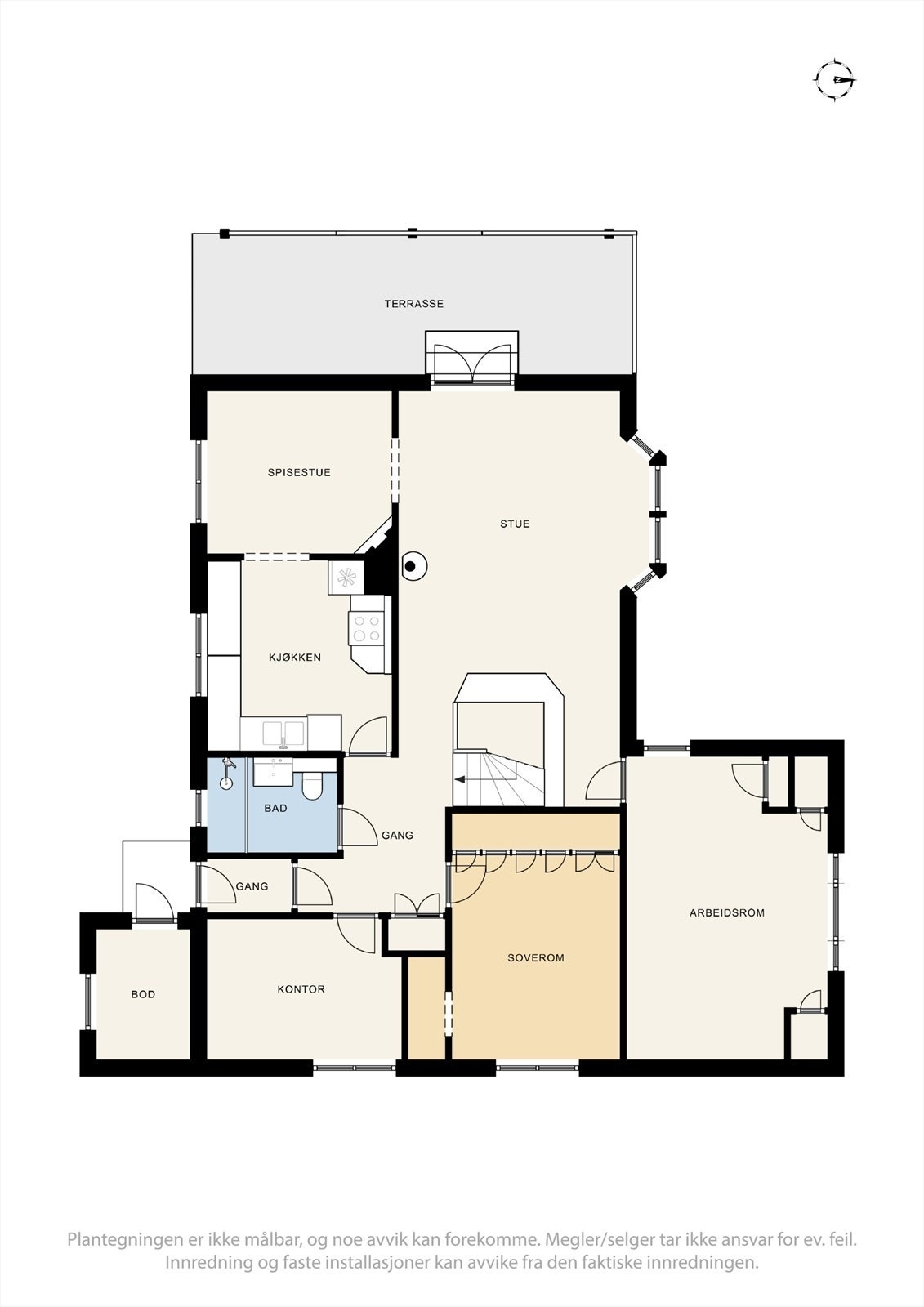 Plantegning 1.etasje. Galleribilde