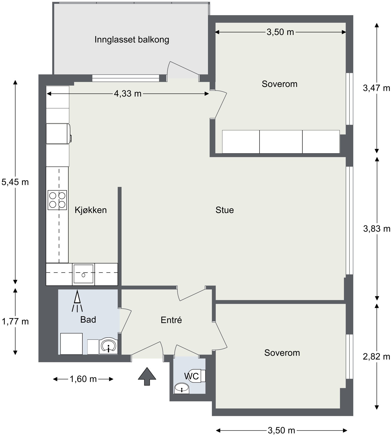 Plantegning Galleribilde