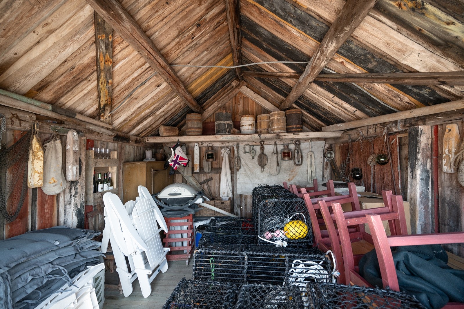 Sjøbod har et BRA på 13 m². Galleribilde