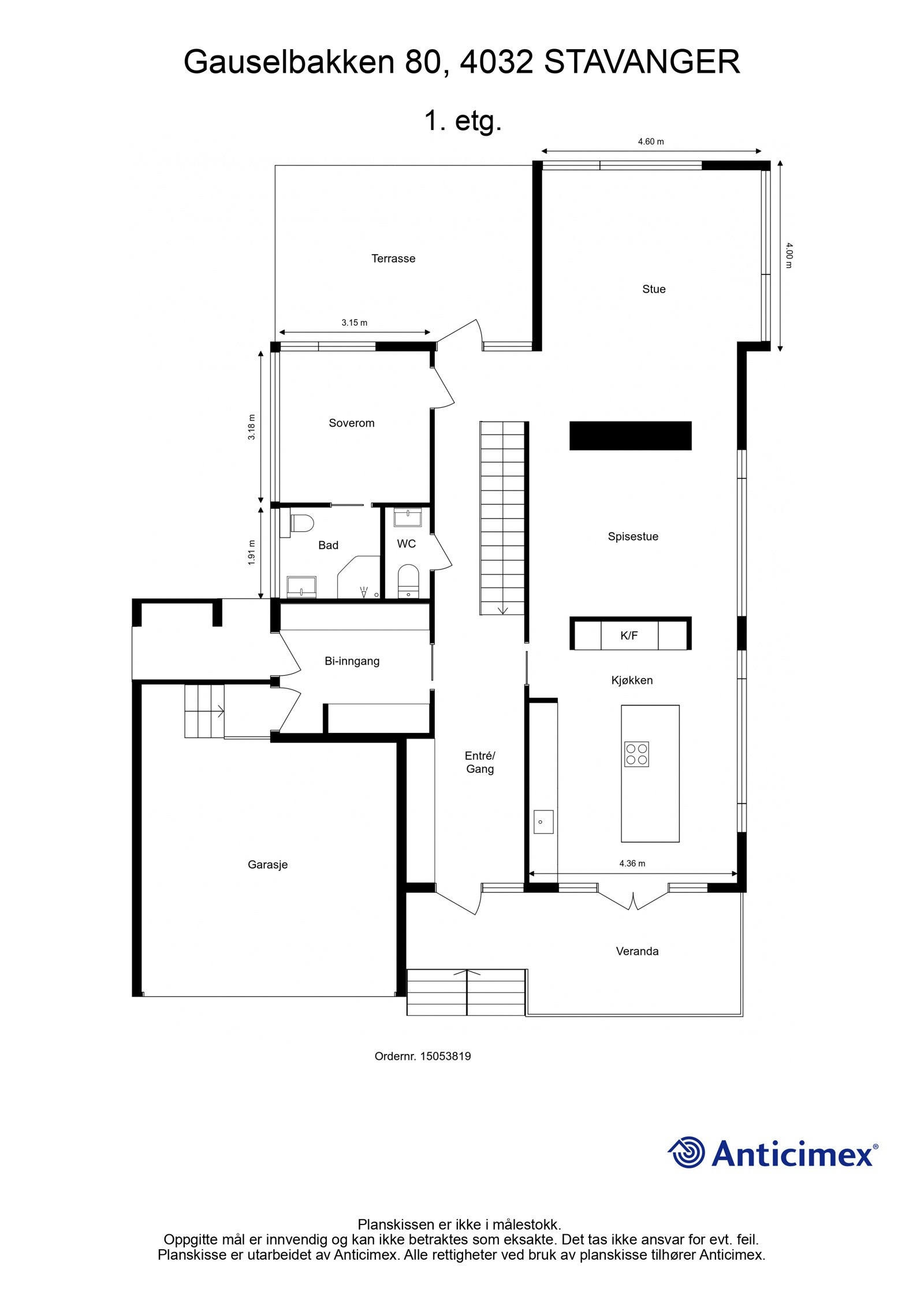 Plantegning - 1.etg. Galleribilde