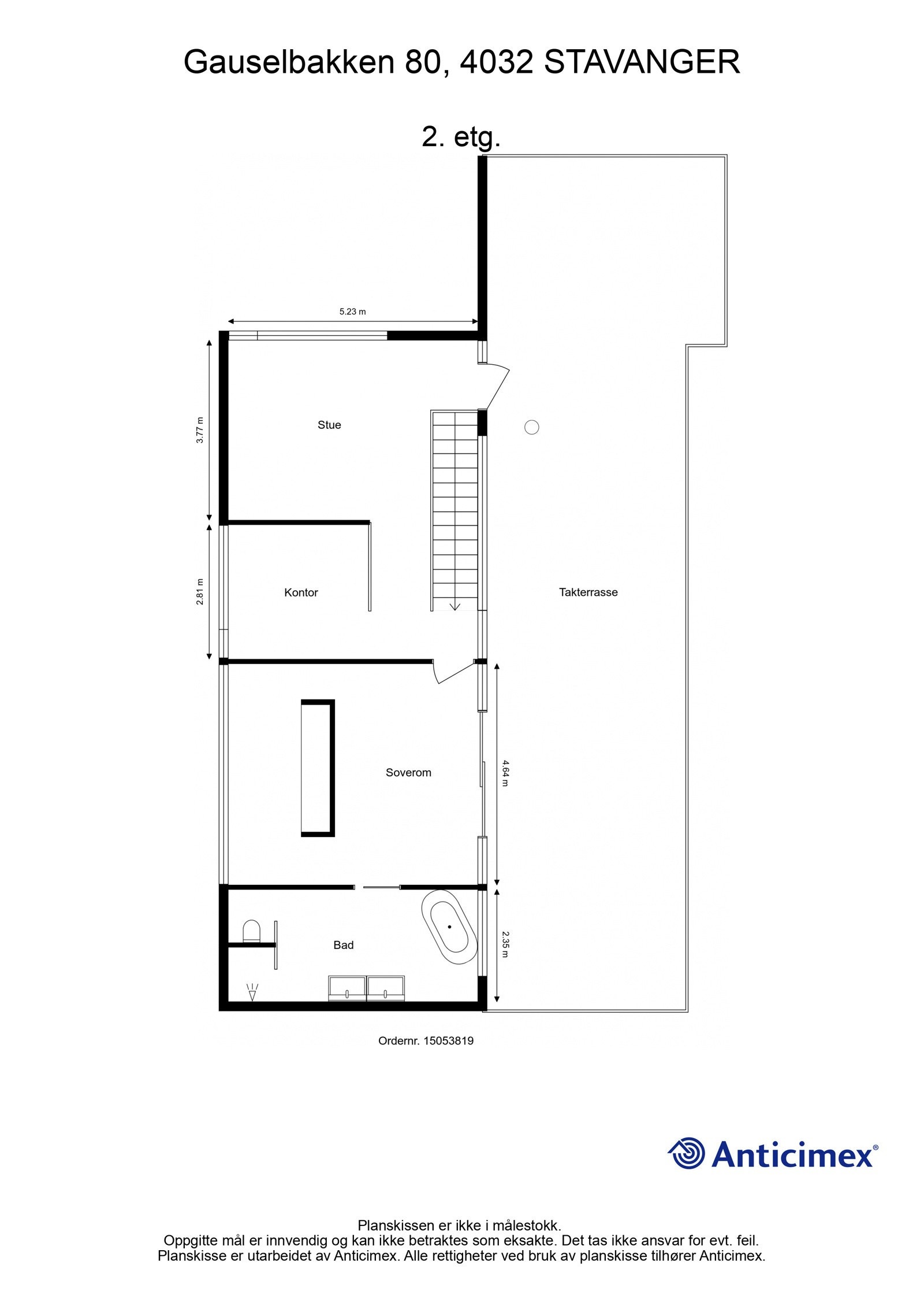 Plantegning - 2.etg. Galleribilde