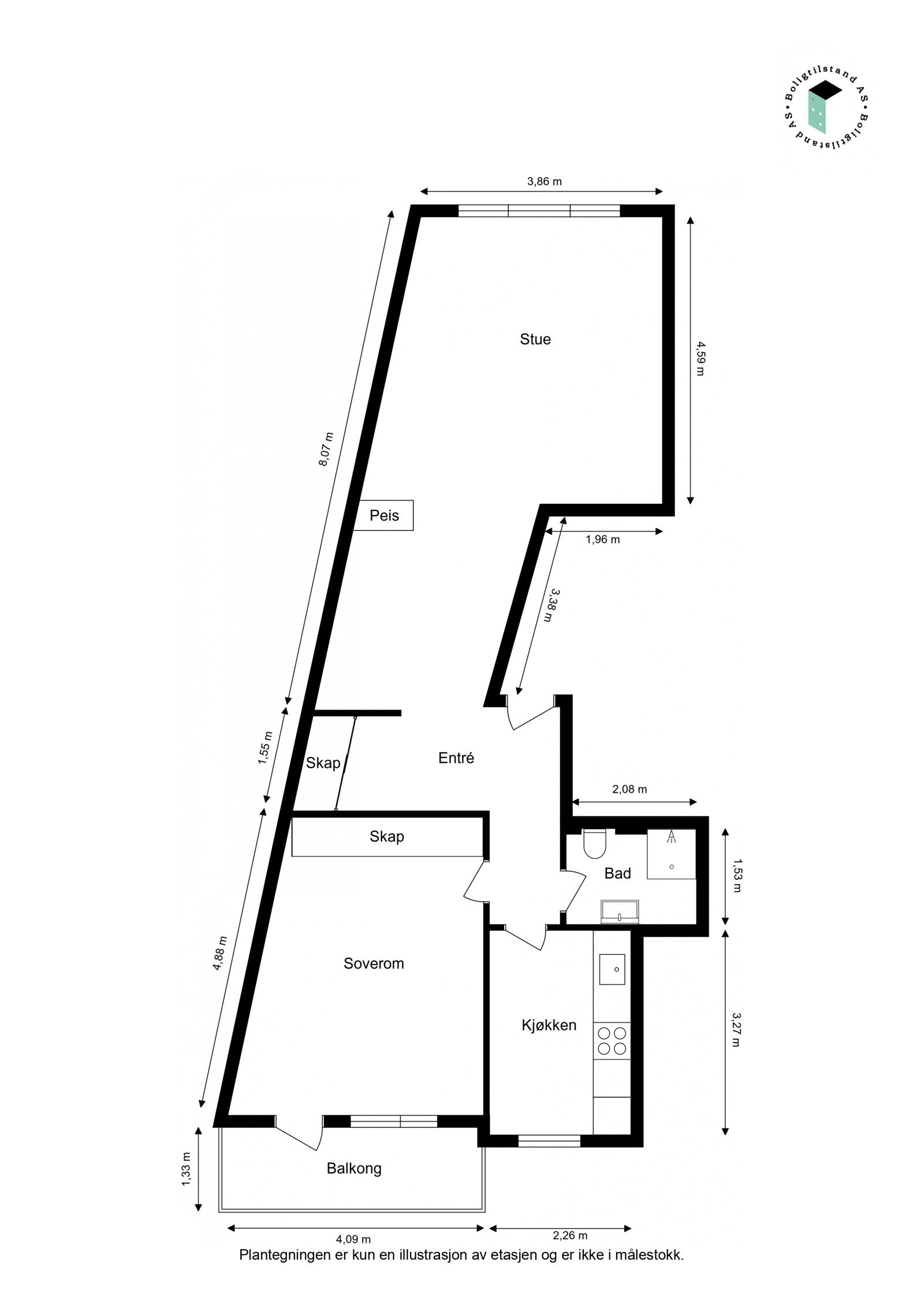 Plantegning Galleribilde