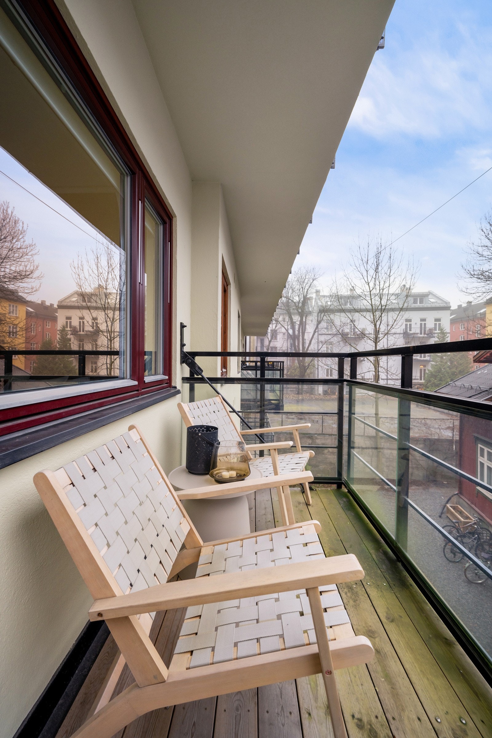 Nordvestvendt balkong på ca. 4 kvm. Galleribilde