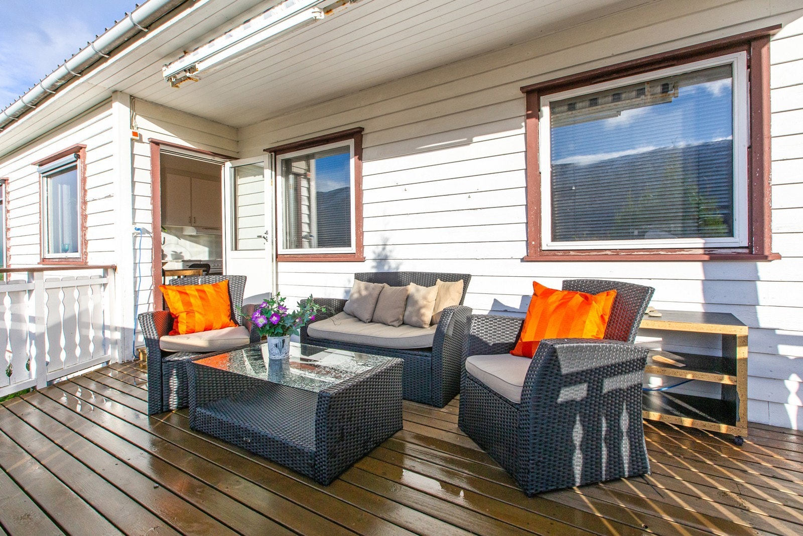 Solrik og koselig balkong Galleribilde