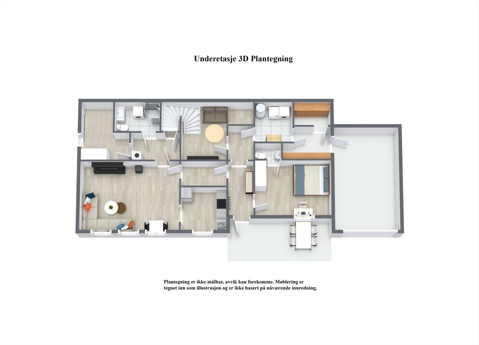 Underetasje- 3D Floor Plan.jpg Galleribilde