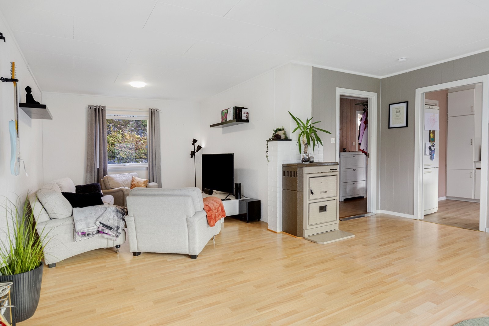 TV-krok, et koselig samlingssted for familien Galleribilde