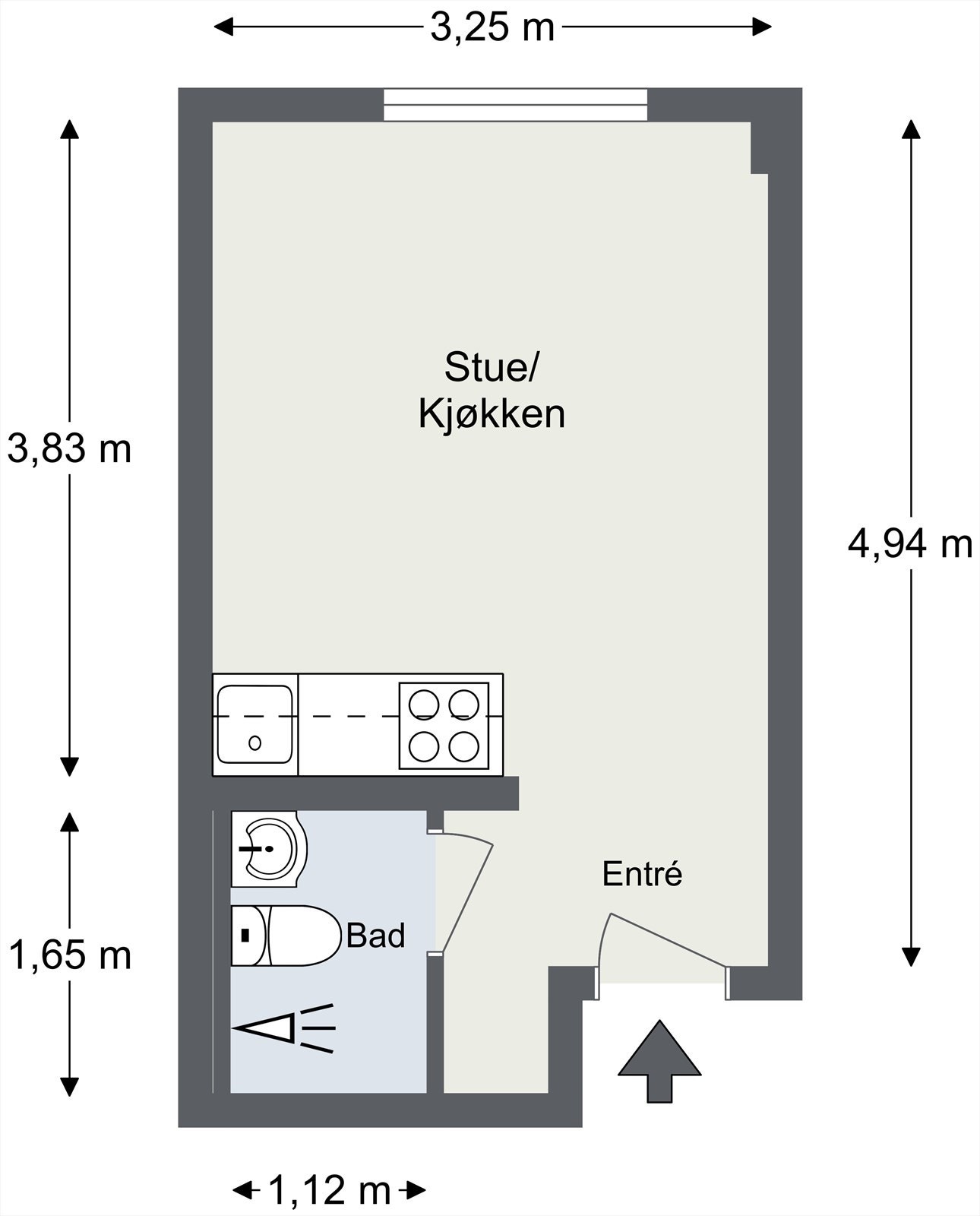 Plantegning til orientering. Galleribilde