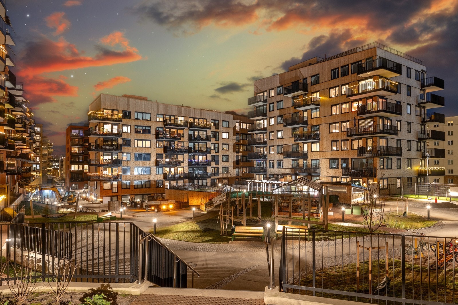 Fasade Løren botaniske. Galleribilde