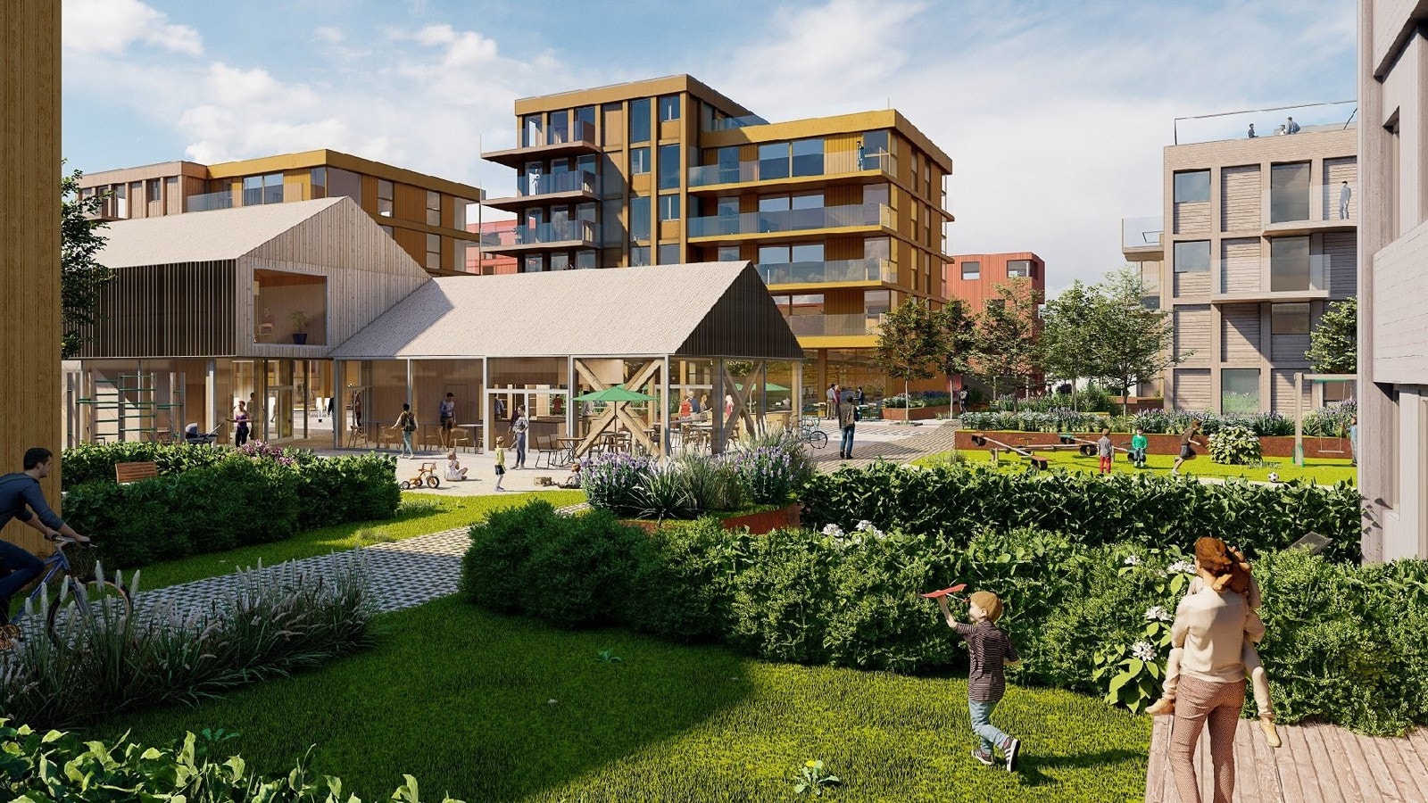 Tolvsrødsenteret som kommer til å by på et utvalg av butikker Galleribilde