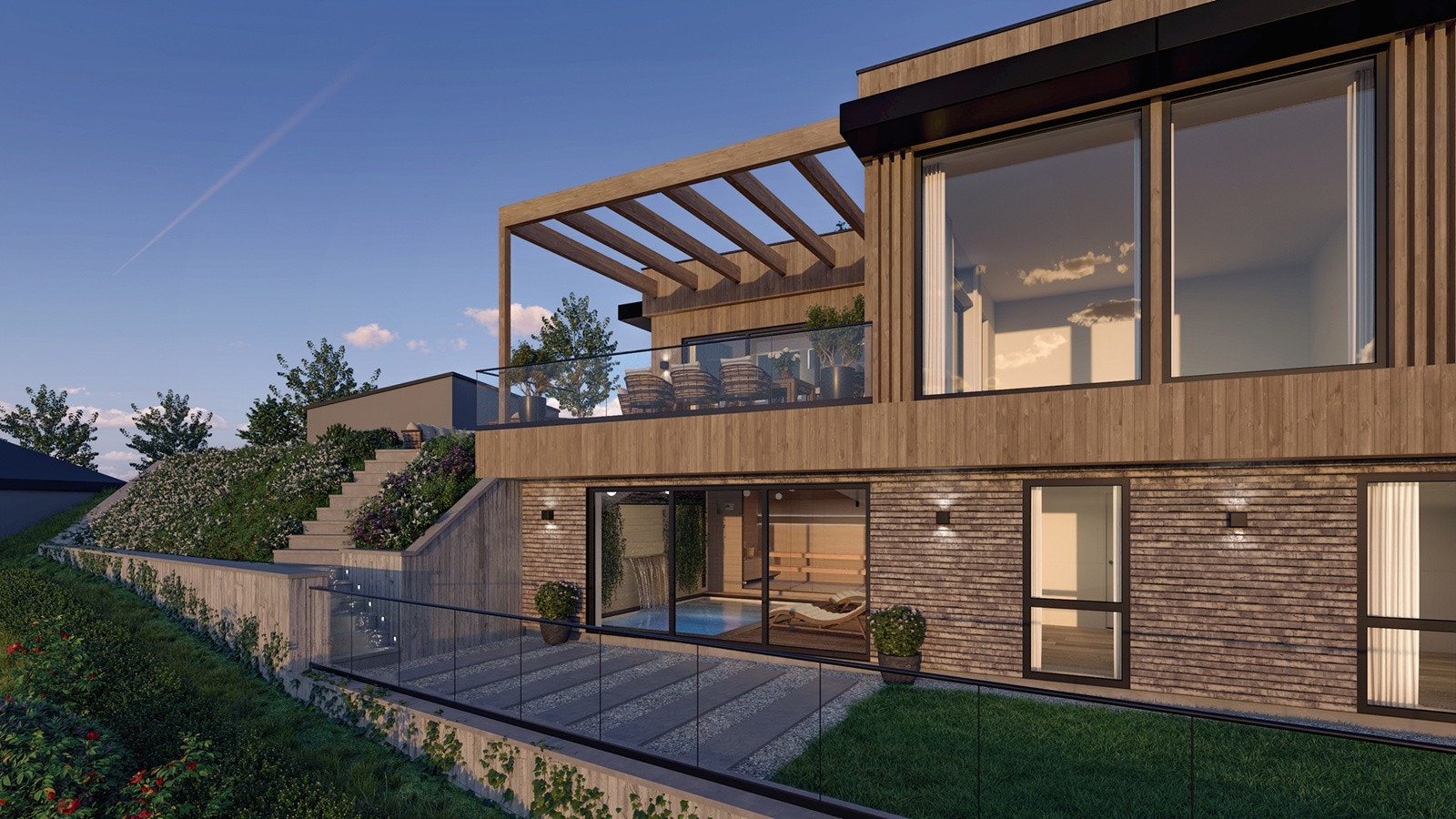 Til boligen hører også en dobbelgarasje og en utvendig bod som gir god plass til oppbevaring av alt fra biler og sportsutstyr til hageverktøy. Galleribilde