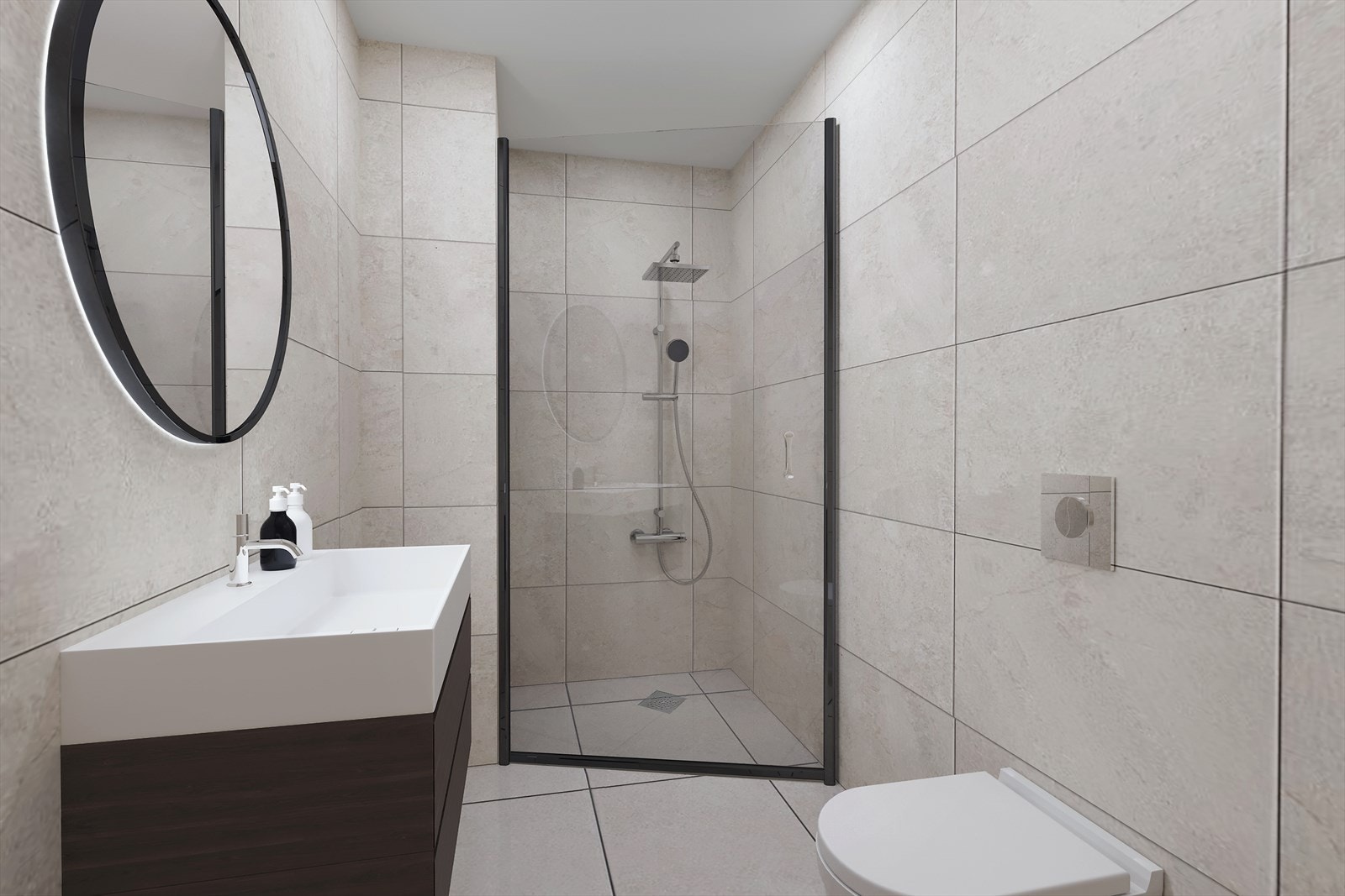 Illustrasjonsbilde. Hvordan et nyoppusset bad kan se ut. Galleribilde