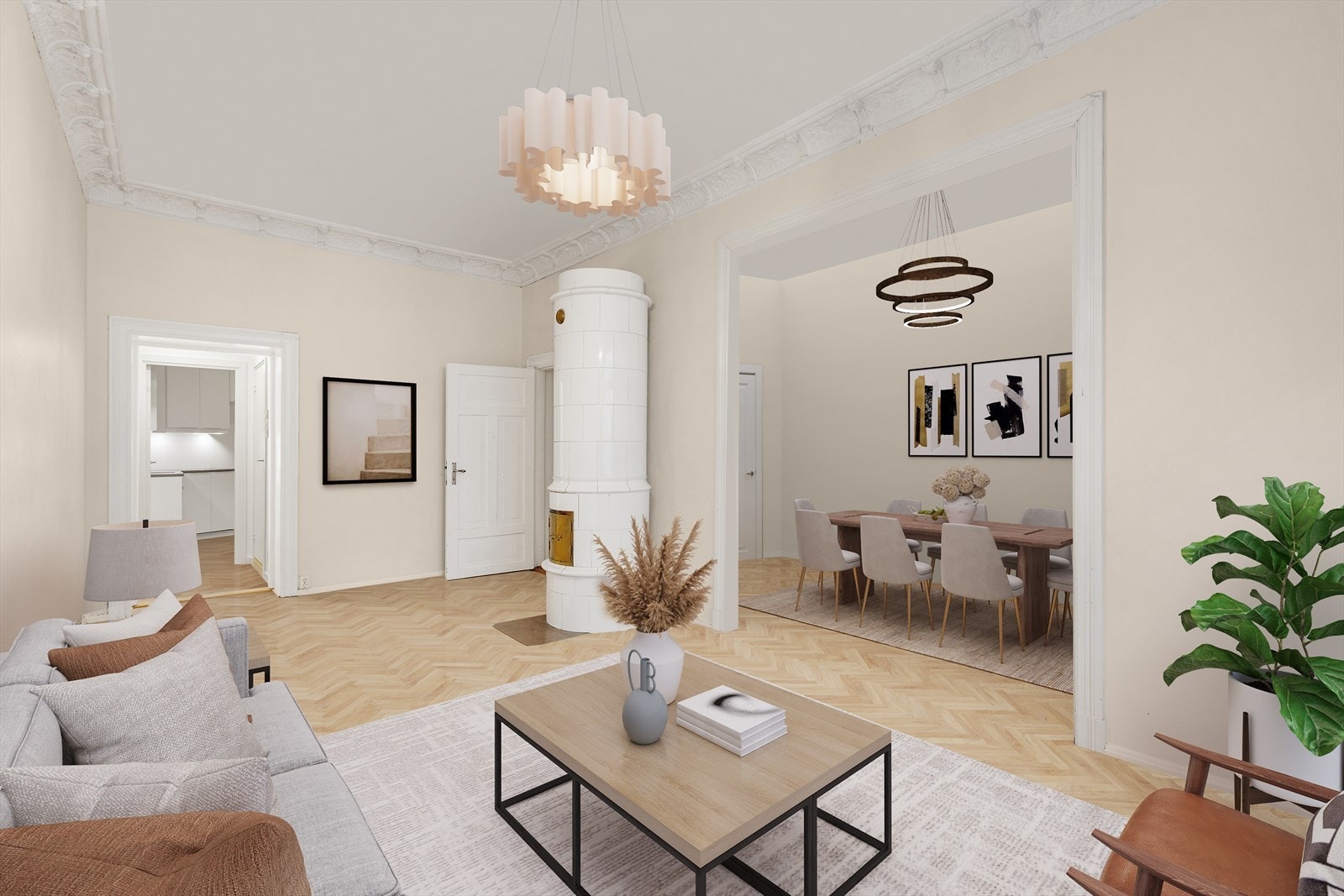 Med enkle grep, kan du gi leiligheten et mer moderne uttrykk. (Digitalt stylet). Galleribilde