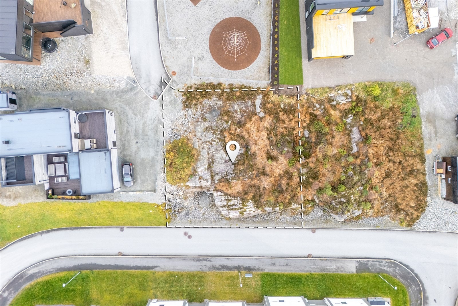 Bilde tatt ovenfra med stipulerte grenser Galleribilde