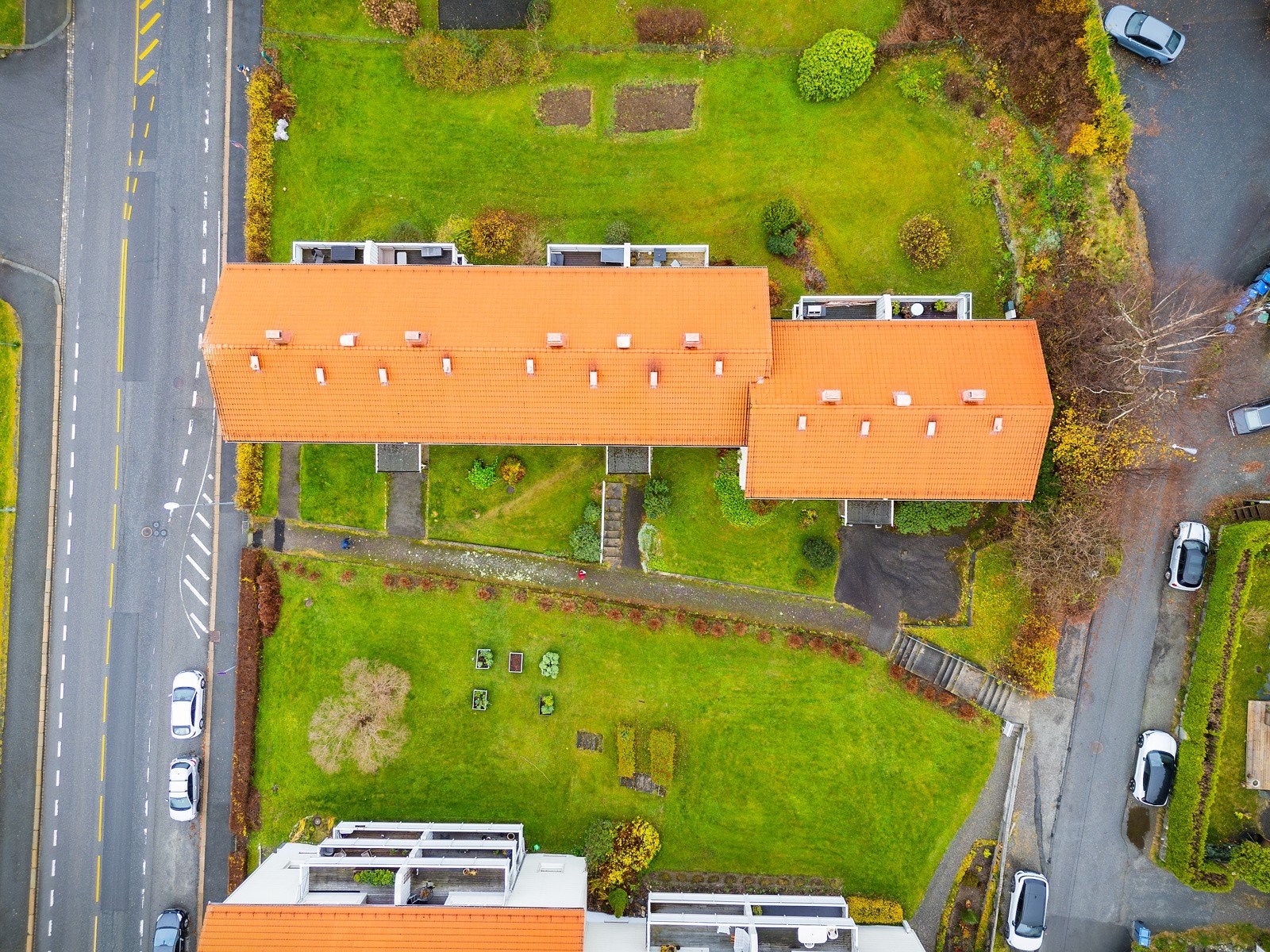 Bygg sett ovenfra. Galleribilde