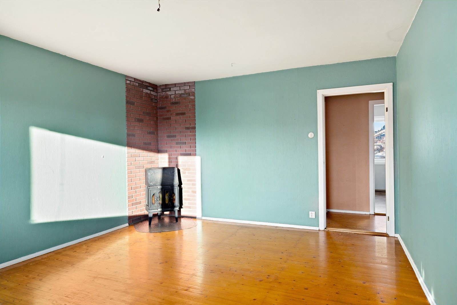 Ildsted i stue Galleribilde